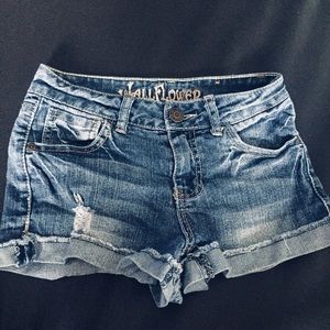 Distressed shorts